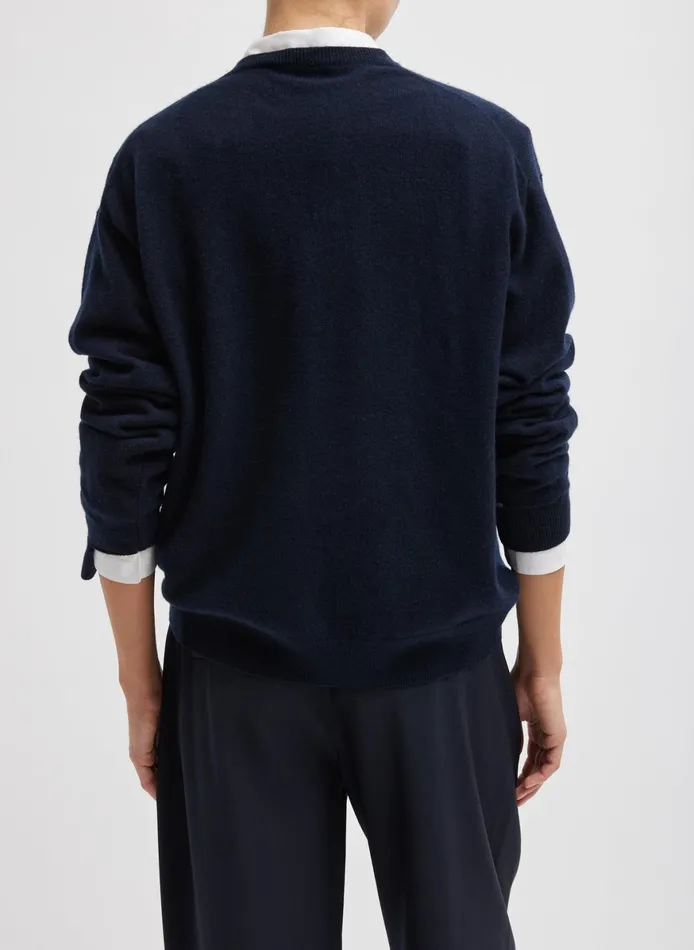 Knitwear and Sweatshirts Women Tibi Washable Cashmere Easy VNeck Sweater