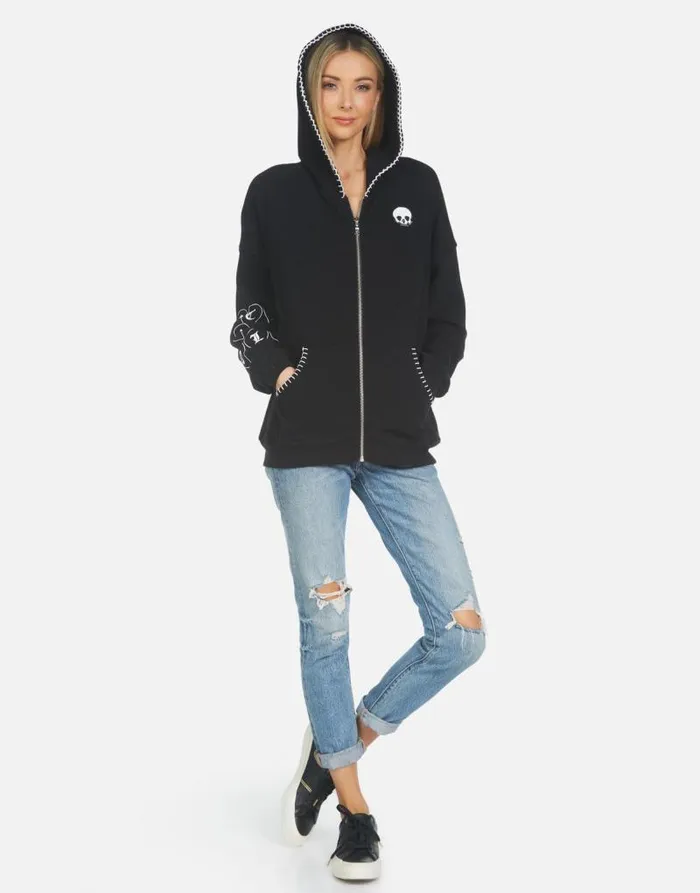 Koa Music Skull Black Women Lauren Moshi Hoodies