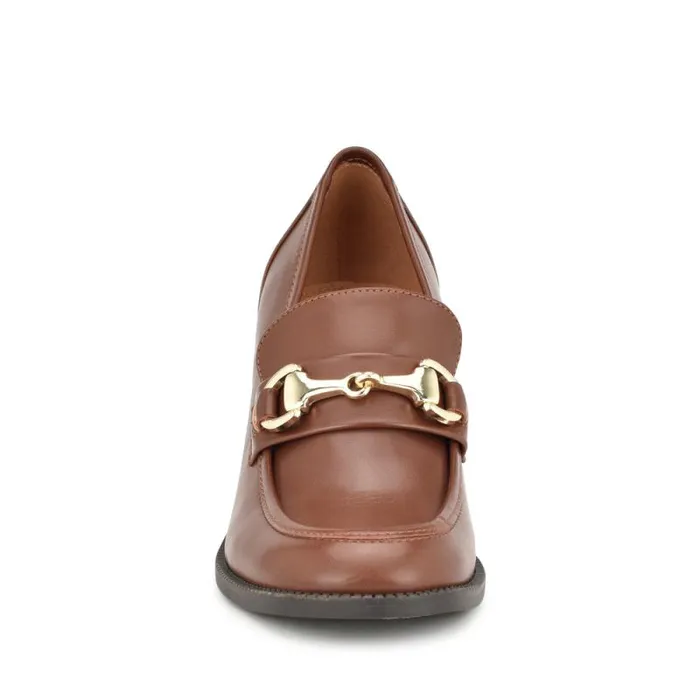 Koolo Casual Moc Loafers Medium Brown Women Nine West Heels Koolo Casual Moc Loafers Medium Brown Women Nine West Heels