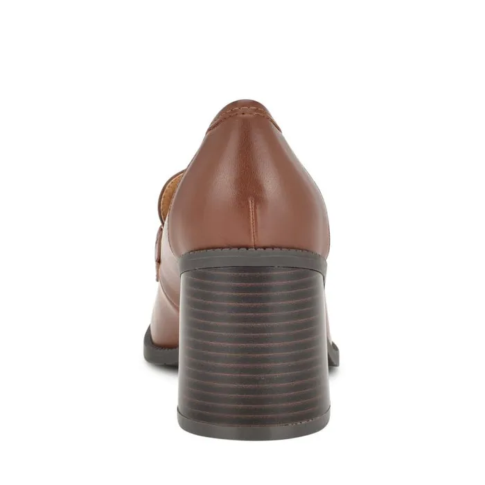 Koolo Casual Moc Loafers Medium Brown Women Nine West Heels Koolo Casual Moc Loafers Medium Brown Women Nine West Heels