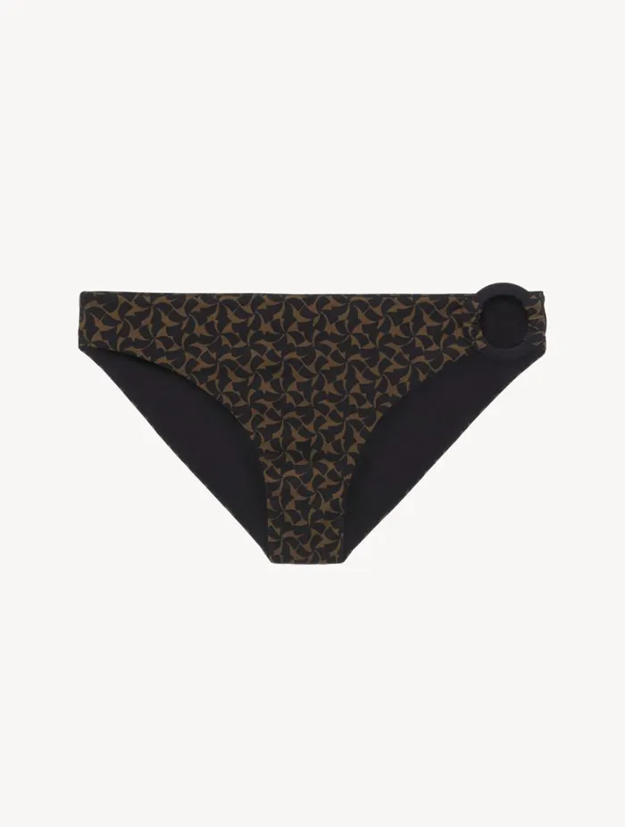 La Perla Bikini Briefs In Dark Green And Black Women Bikinis