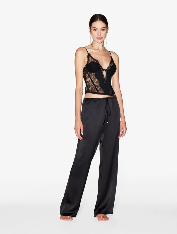 La Perla Corset With Leavers Lace Women Bodysuits and Bustiers