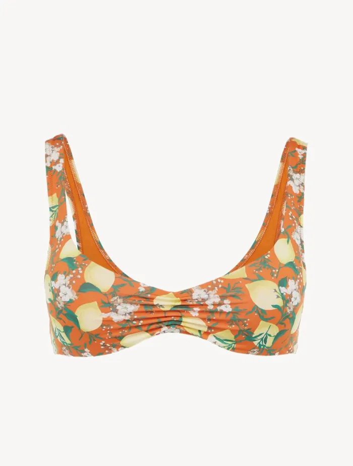 La Perla Orange Printed Bikini Top Women Bikinis