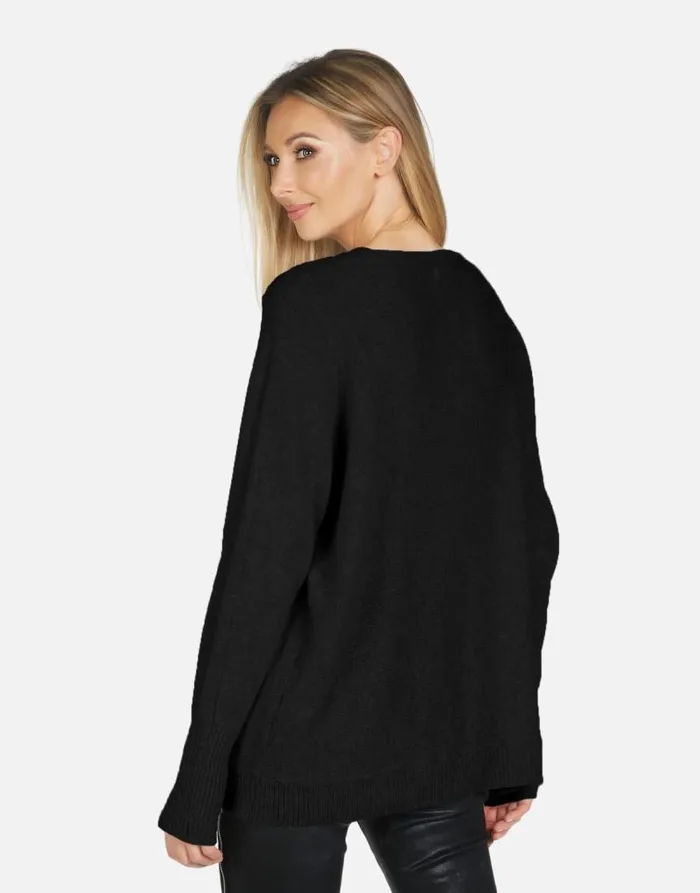 Ladona X Lucky Clover Black Women Lauren Moshi Sweaters and Knits