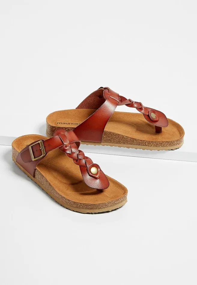 Lauren Braided Strap Sandal Women Maurices Sandals