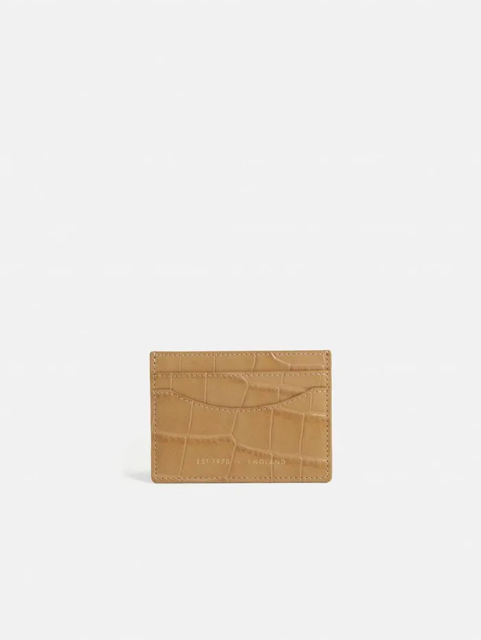 Leather Card Holder Camel Women Jigsaw Wallets and Card Holders
