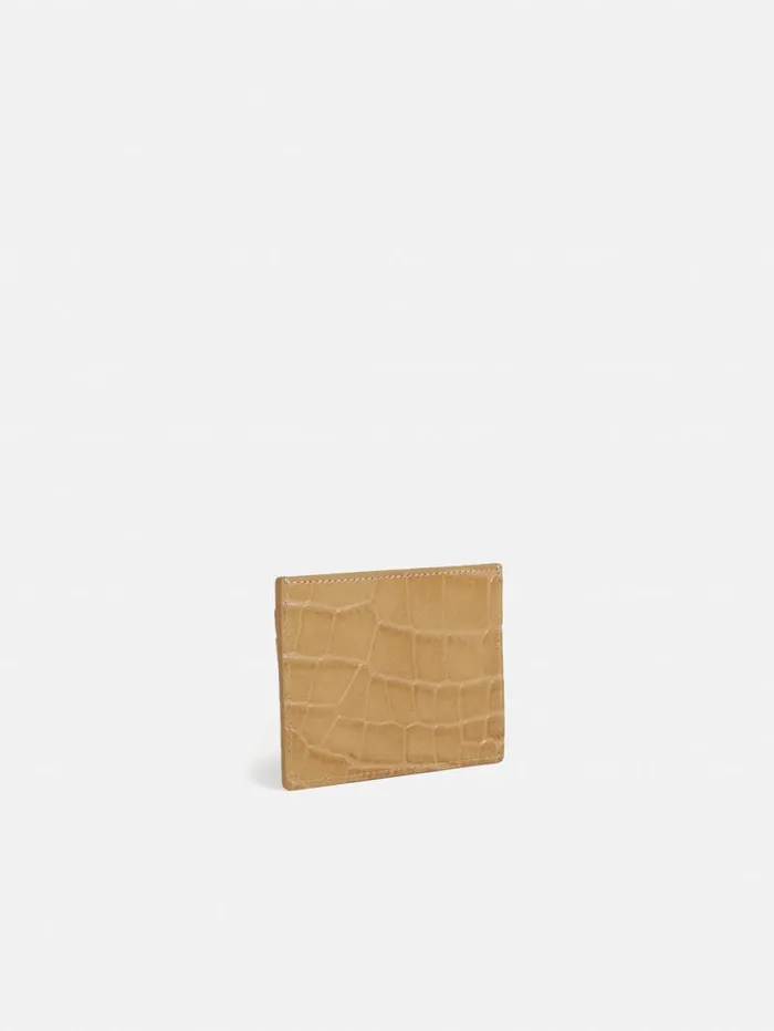 Leather Card Holder Camel Women Jigsaw Wallets and Card Holders