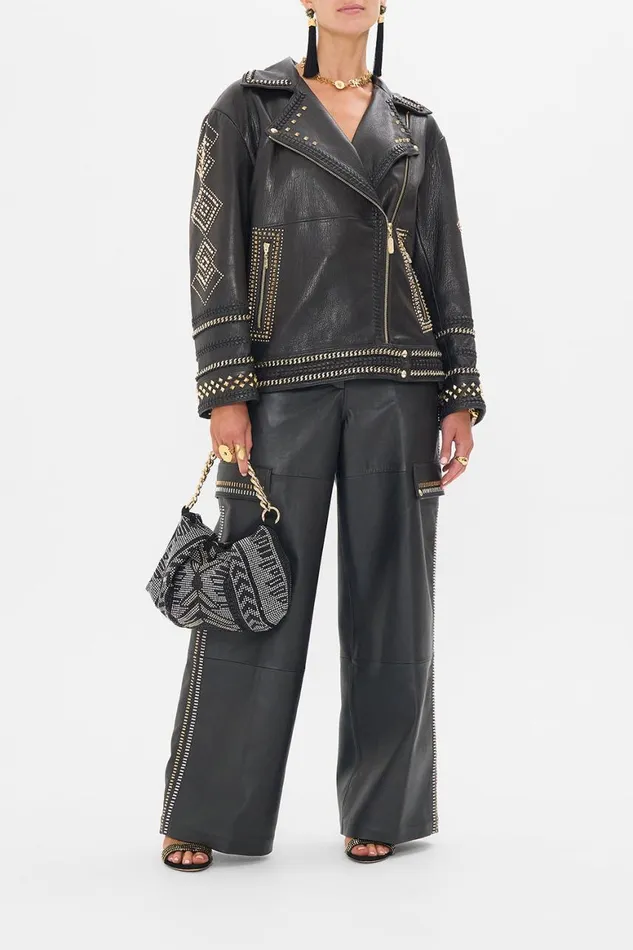 LEATHER UTILITY PANT THEY CALLED HER NEFERTARI They Called Her Nefertari Womens Camilla Pants