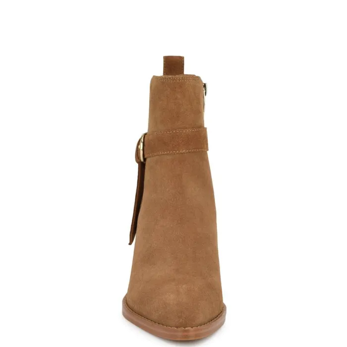 Lemone Pointy Toe Booties Natural Suede Women Nine West Boots and Booties Lemone Pointy Toe Booties Natural Suede Women Nine West Boots and Booties