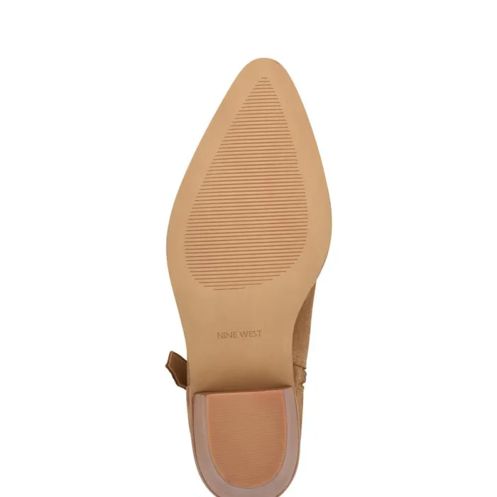 Lemone Pointy Toe Booties Natural Suede Women Nine West Boots and Booties Lemone Pointy Toe Booties Natural Suede Women Nine West Boots and Booties