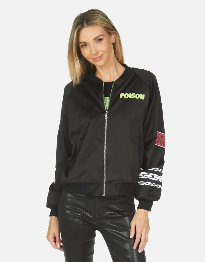 Levelle Poison Cat Black Orange Women Lauren Moshi Jackets