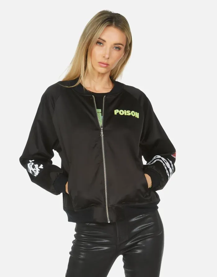 Levelle Poison Cat Black Orange Women Lauren Moshi Jackets