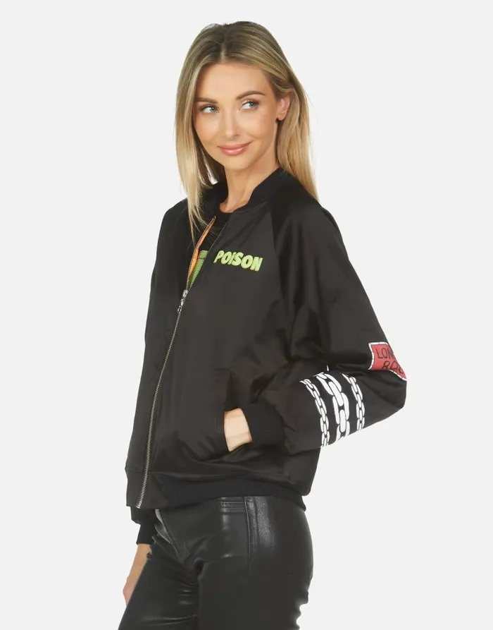 Levelle Poison Cat Black Orange Women Lauren Moshi Jackets