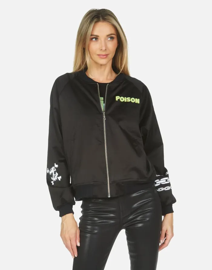 Levelle Poison Cat Black Orange Women Lauren Moshi Jackets