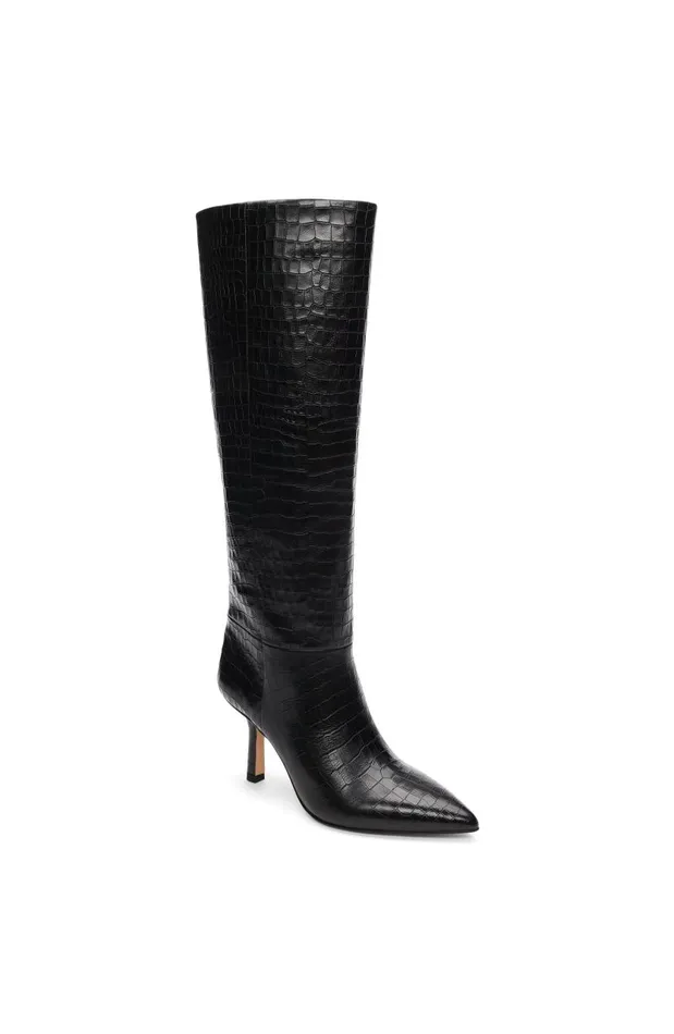 Liverpool Los Angeles Boots BRYN MAX CALF TWOTONE LEATHER BOOT Black 8211 Womens