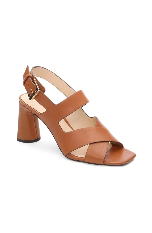 Liverpool Los Angeles Heels PARAMOUNT CROSS STRAP HEEL Luggage 8211 Womens
