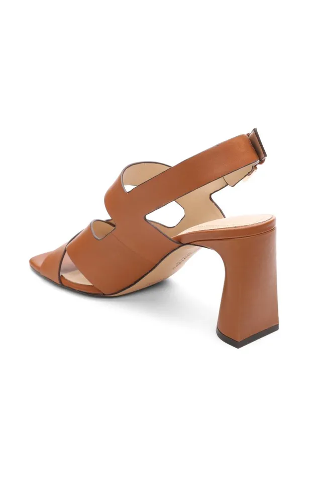 Liverpool Los Angeles Heels PARAMOUNT CROSS STRAP HEEL Luggage 8211 Womens