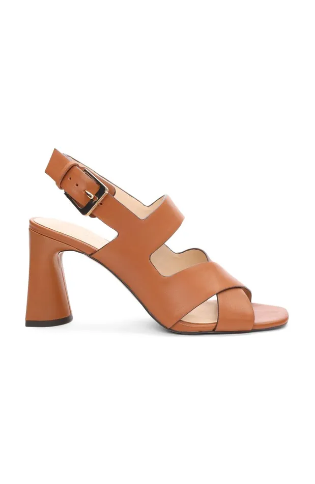 Liverpool Los Angeles Heels PARAMOUNT CROSS STRAP HEEL Luggage 8211 Womens