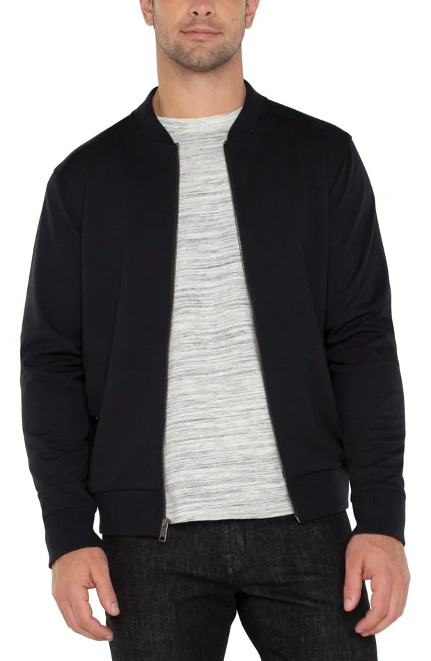 Liverpool Los Angeles Jackets and Blazers BOMBER JACKET Black 8211 Mens
