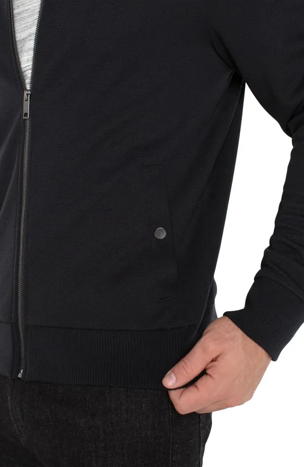 Liverpool Los Angeles Jackets and Blazers BOMBER JACKET Black 8211 Mens