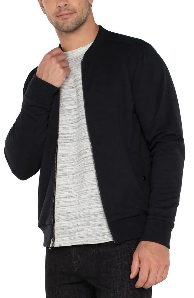 Liverpool Los Angeles Jackets and Blazers BOMBER JACKET Black 8211 Mens