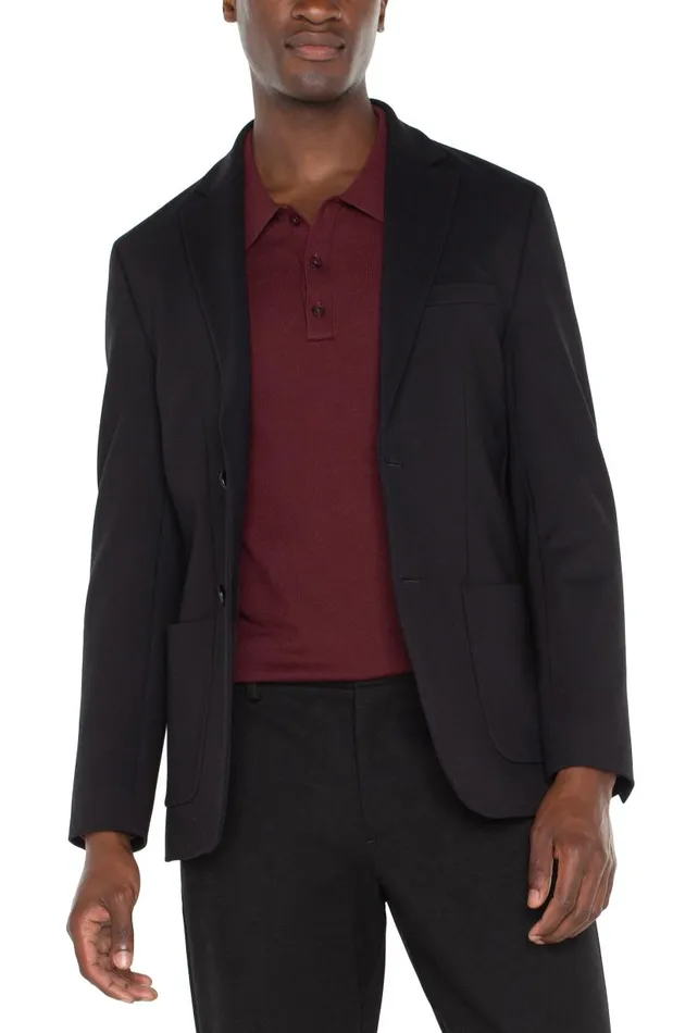 Liverpool Los Angeles Jackets and Blazers DOUBLE VENT BLAZER Black 8211 Mens