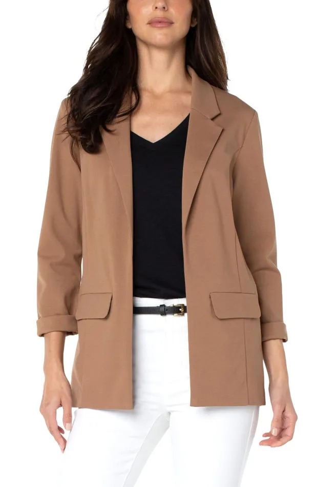 Liverpool Los Angeles Jackets BOYFRIEND BLAZER WITH PRINCESS DARTS Maple 8211 Womens