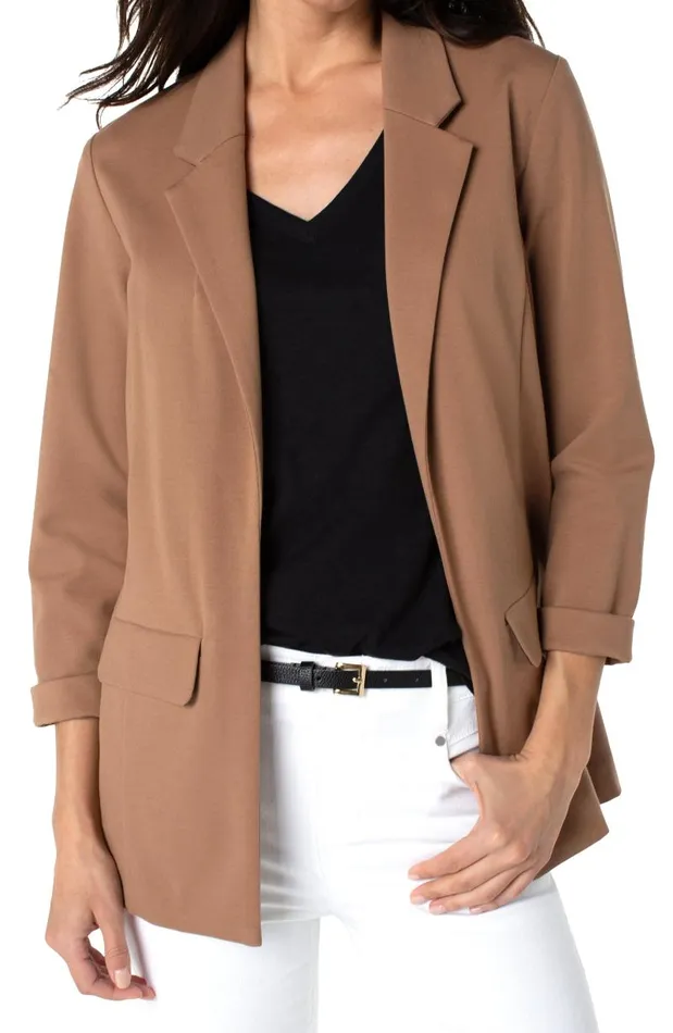 Liverpool Los Angeles Jackets BOYFRIEND BLAZER WITH PRINCESS DARTS Maple 8211 Womens