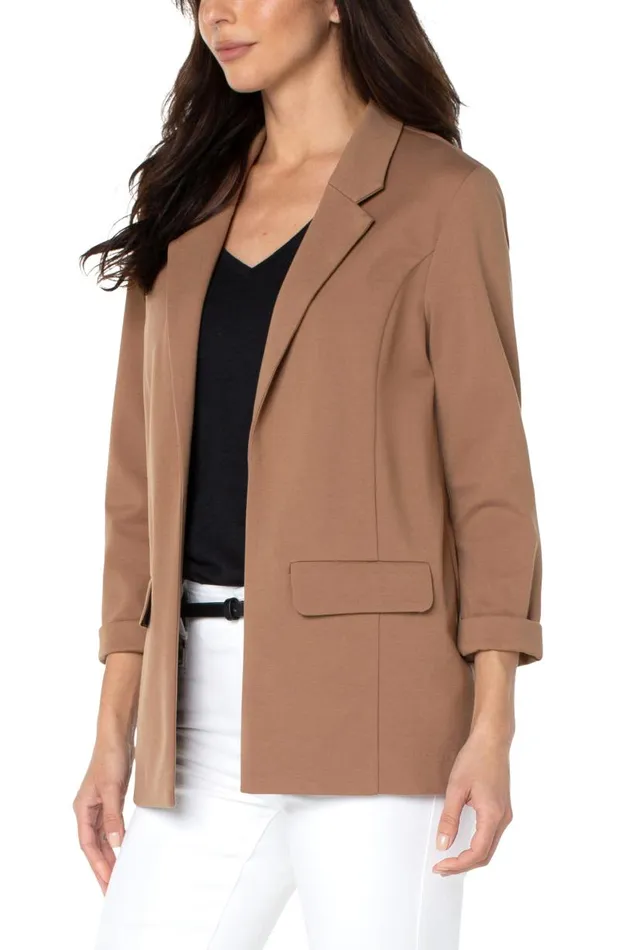 Liverpool Los Angeles Jackets BOYFRIEND BLAZER WITH PRINCESS DARTS Maple 8211 Womens