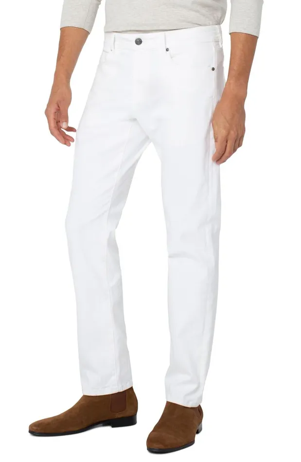 Liverpool Los Angeles Jeans KINGSTON MODERN STRAIGHT COLORED DENIM Porcelain 8211 Mens