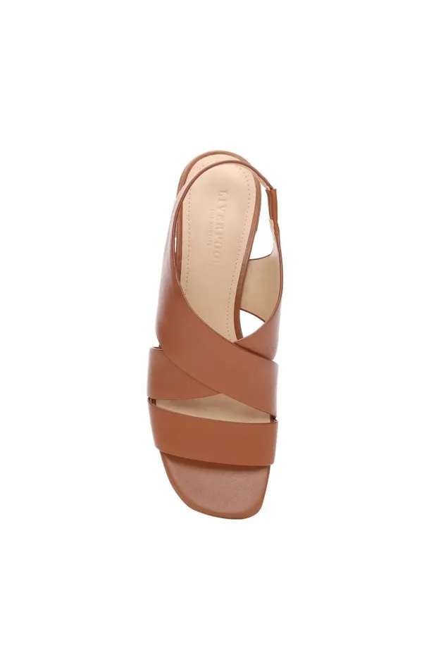 Liverpool Los Angeles Sandals POMONA CROSS STRAP SANDAL Luggage 8211 Womens