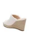 Liverpool Los Angeles Wedges and Espadrilles HOLLYWOOD FRAY EDGE ESPADRILLE Ecru 8211 Womens