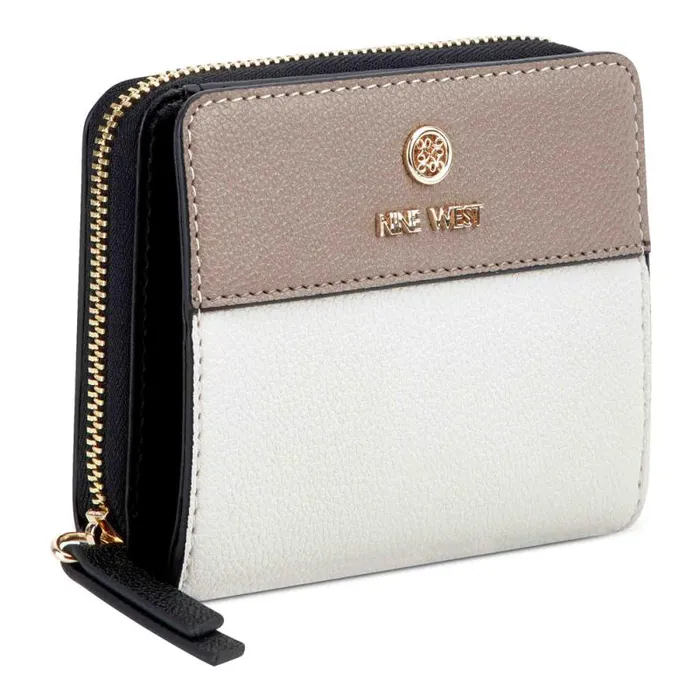 Lockup 9S Small Zip Wallet Milkmulti Women Nine West Clutches and Wallets