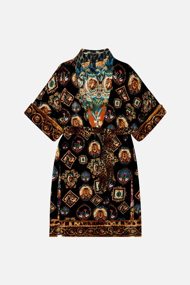 LONG LINE REVERSIBLE ROBE FEARLESS FELIS Fearless Felis Mens Camilla Robes