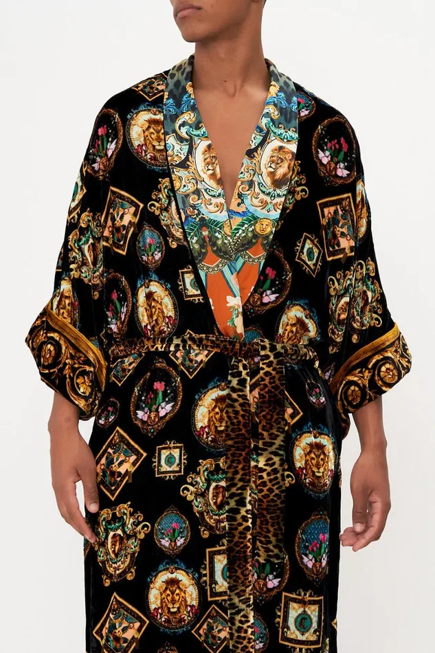 LONG LINE REVERSIBLE ROBE FEARLESS FELIS Fearless Felis Mens Camilla Robes