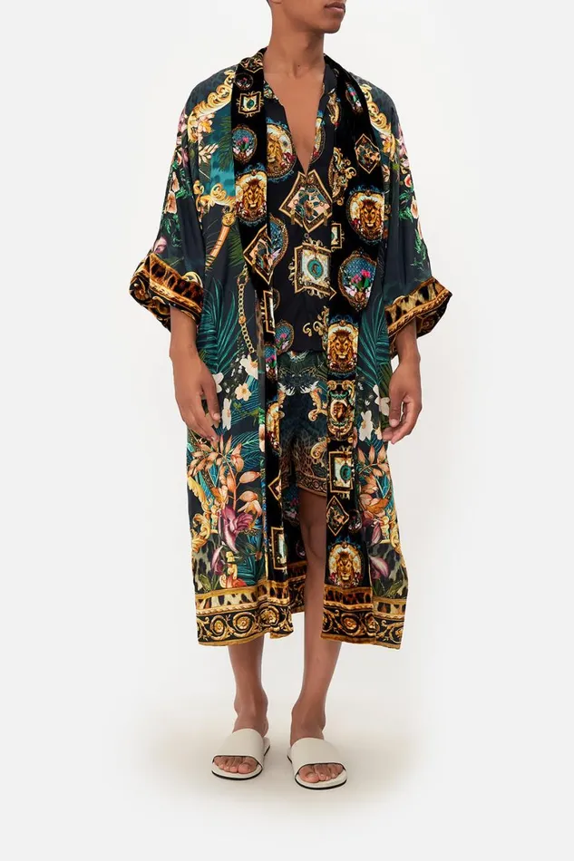 LONG LINE REVERSIBLE ROBE FEARLESS FELIS Fearless Felis Mens Camilla Robes