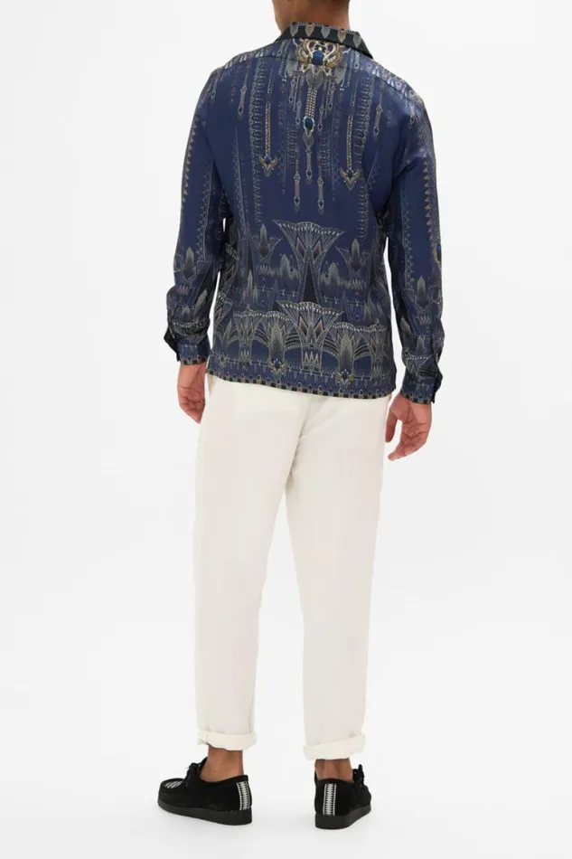 LONG SLEEVE CAMP COLLARED SHIRT THE EGYPT EFFECT The Egypt Effect Mens Camilla Shirts