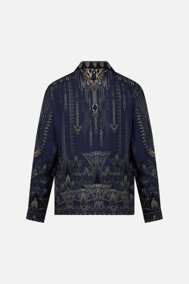 LONG SLEEVE CAMP COLLARED SHIRT THE EGYPT EFFECT The Egypt Effect Mens Camilla Shirts