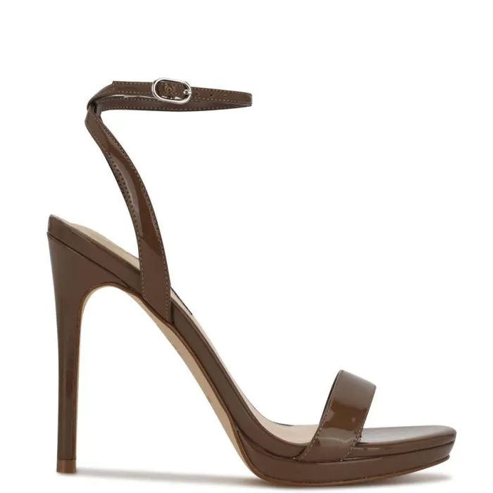 Loola Ankle Strap Sandals New Maple Women Nine West Heels