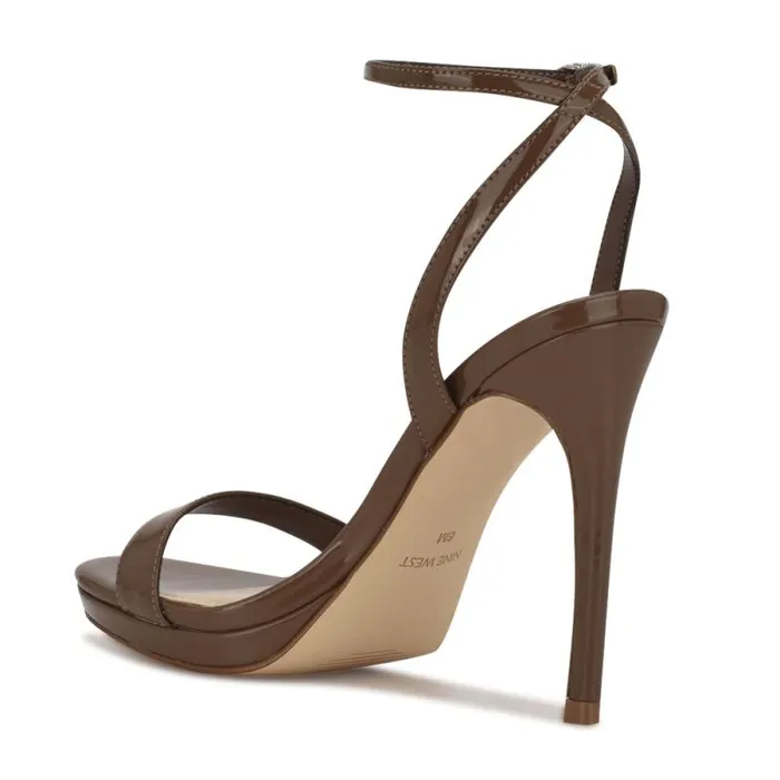 Loola Ankle Strap Sandals New Maple Women Nine West Heels