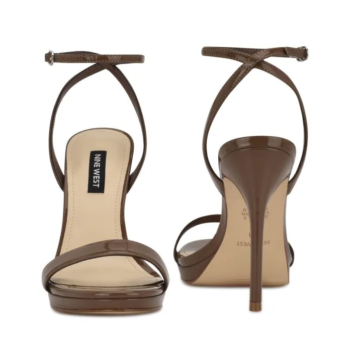 Loola Ankle Strap Sandals New Maple Women Nine West Heels