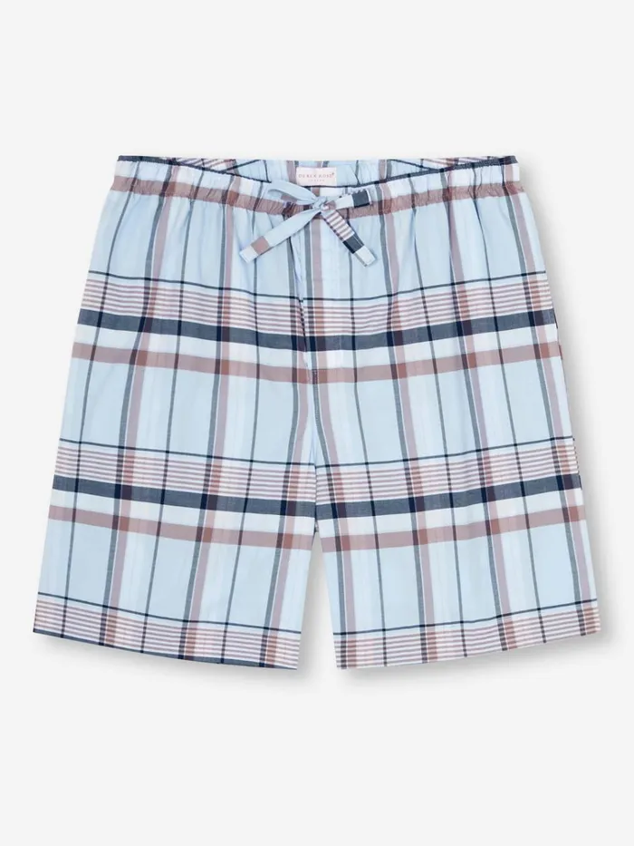 Lounge Shorts Men Derek Rose Lounge Shorts Barker 38 Cotton Blue