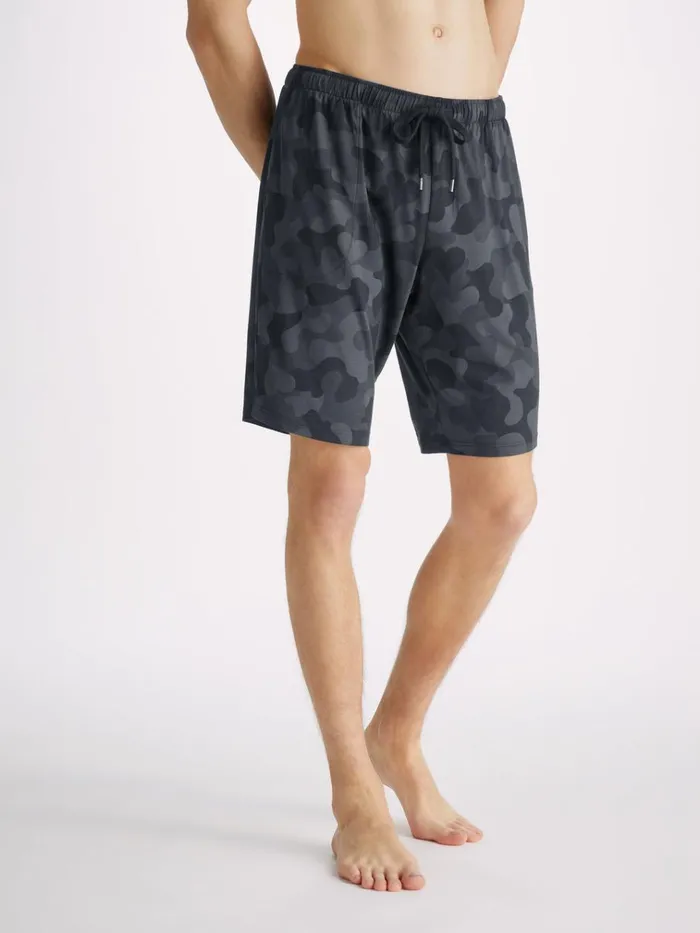Lounge Shorts Men Derek Rose Lounge Shorts London 11 Micro Modal Black