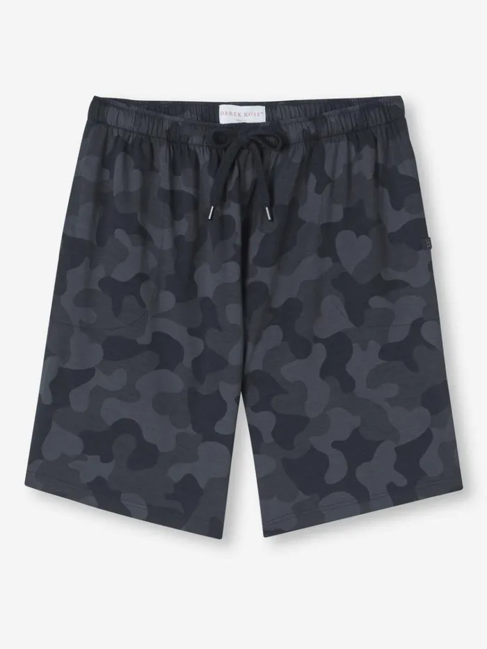 Lounge Shorts Men Derek Rose Lounge Shorts London 11 Micro Modal Black
