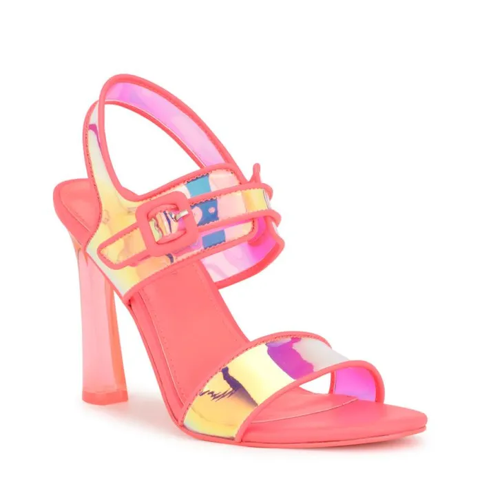 Lucile Clear Strappy Sandals Pink Women Nine West Sandals Lucile Clear Strappy Sandals Pink Women Nine West Sandals