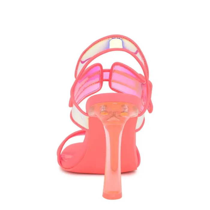 Lucile Clear Strappy Sandals Pink Women Nine West Sandals Lucile Clear Strappy Sandals Pink Women Nine West Sandals
