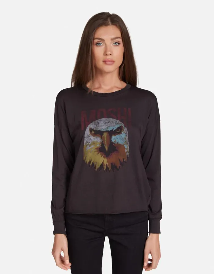 Luella Moshi Eagle Head Onyx Women Lauren Moshi Long Sleeve