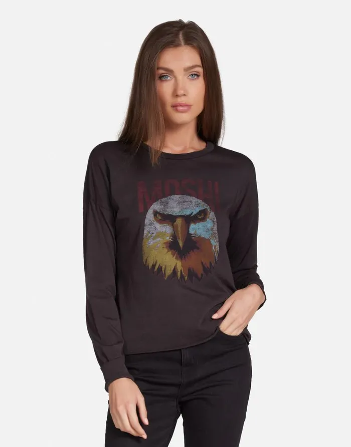 Luella Moshi Eagle Head Onyx Women Lauren Moshi Long Sleeve