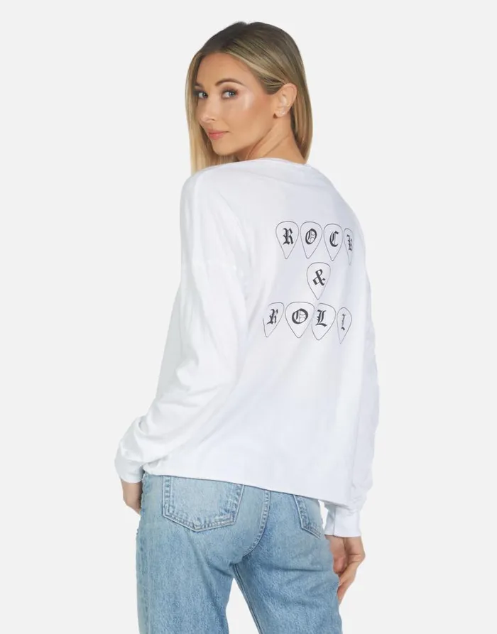 Luella Music Skull White Women Lauren Moshi Long Sleeve