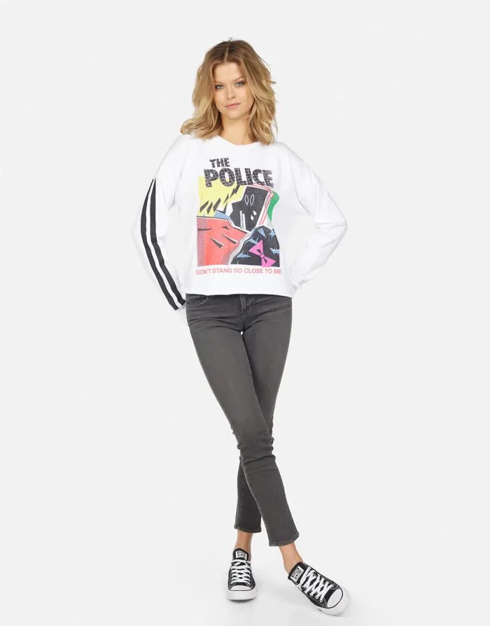 Luella The Police Don039t Stand White Women Lauren Moshi Long Sleeve